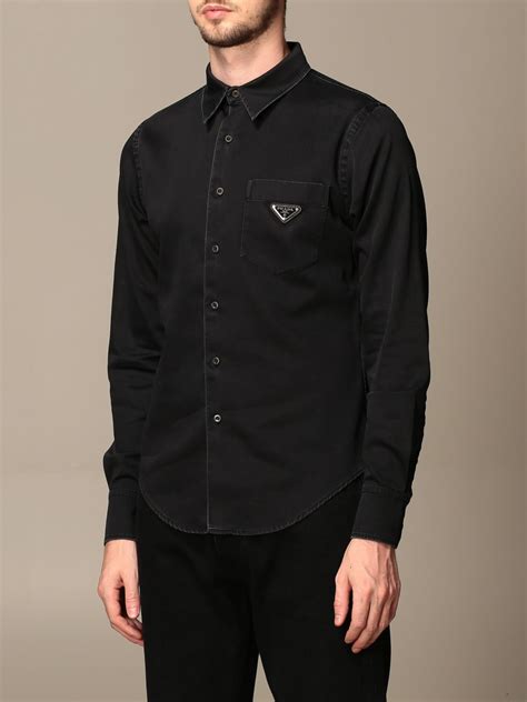 long sleeve prada mens shirt|Prada Shirts for Men .